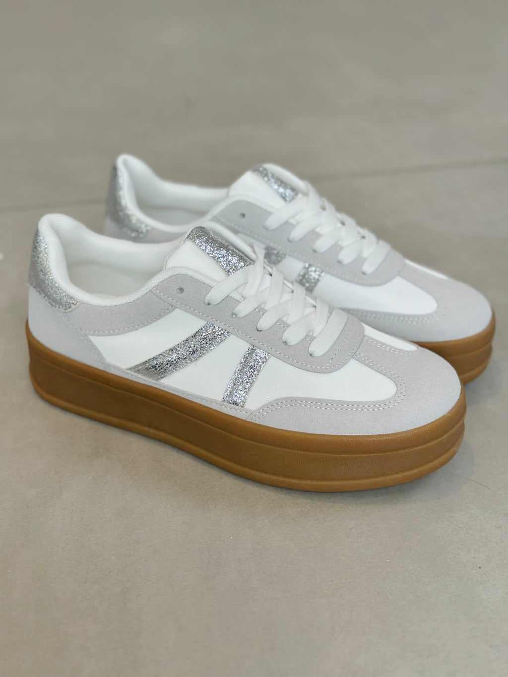 Sneakers « JULIA » ARGENTÉ