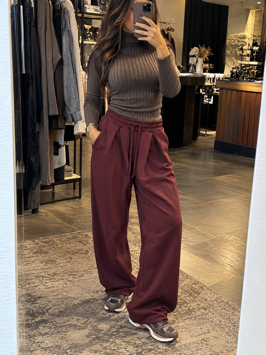 Pantalon « JOGGING » BORDEAUX