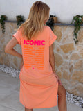 Robe « ICONIC ORANGE » LONGUE