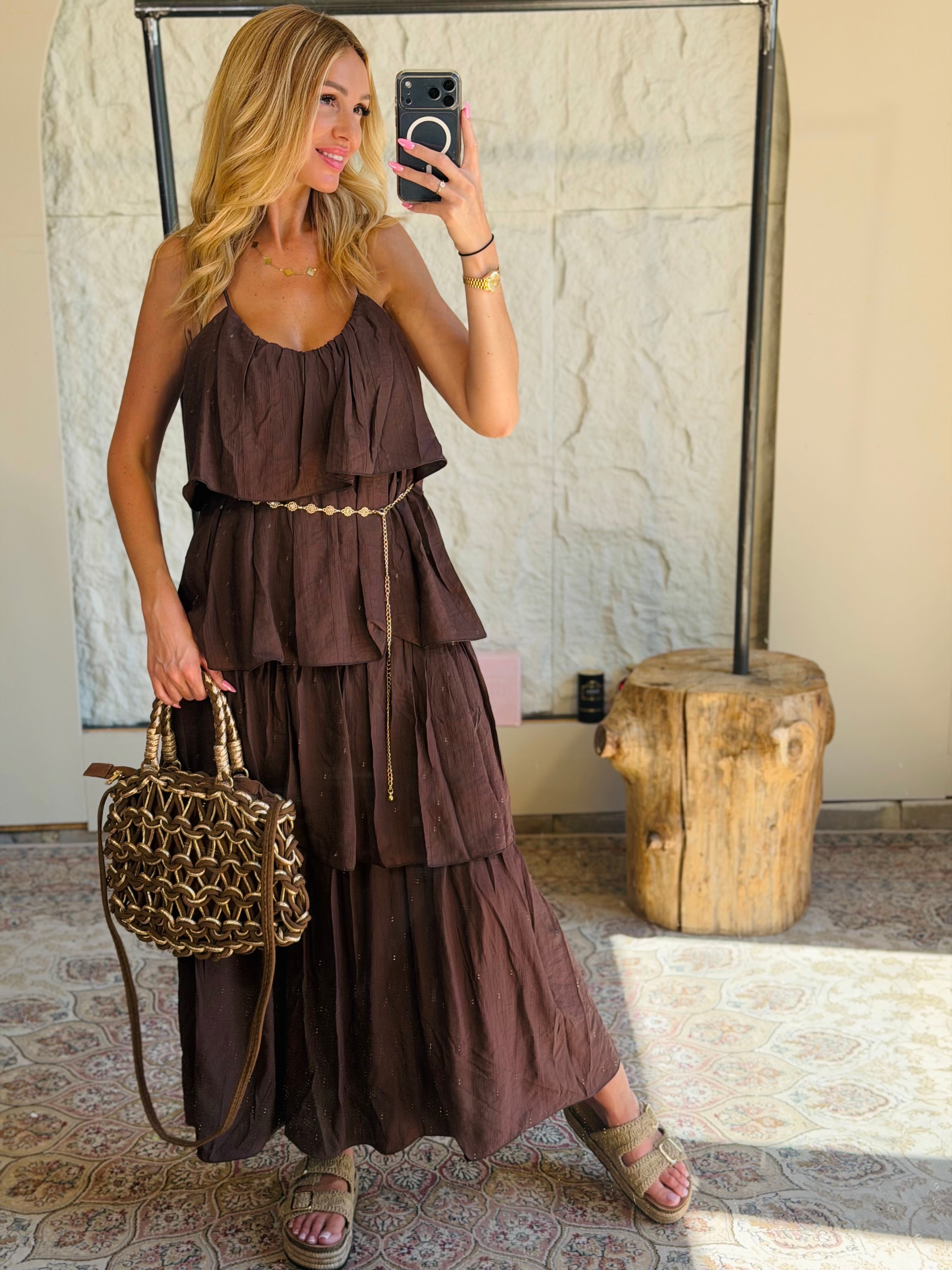 Robe « BOHÈME » CHOCO