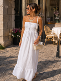 Robe « JODY » BLANCHE EN GAZE DE COTON