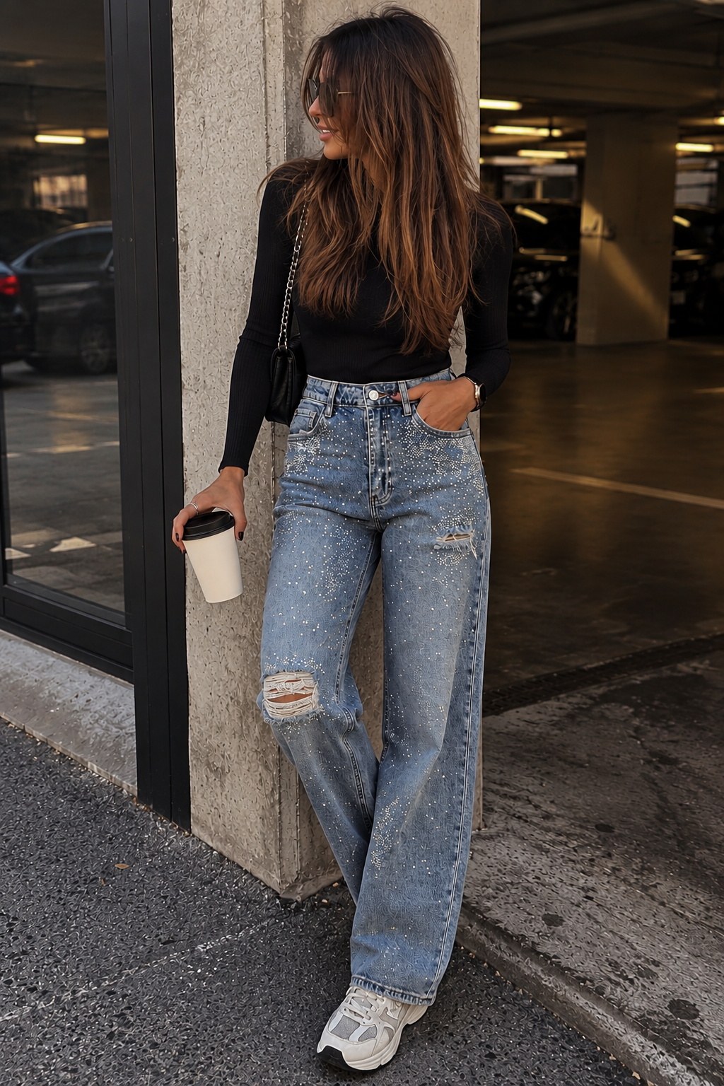 Jeans « STRASS BLEU »