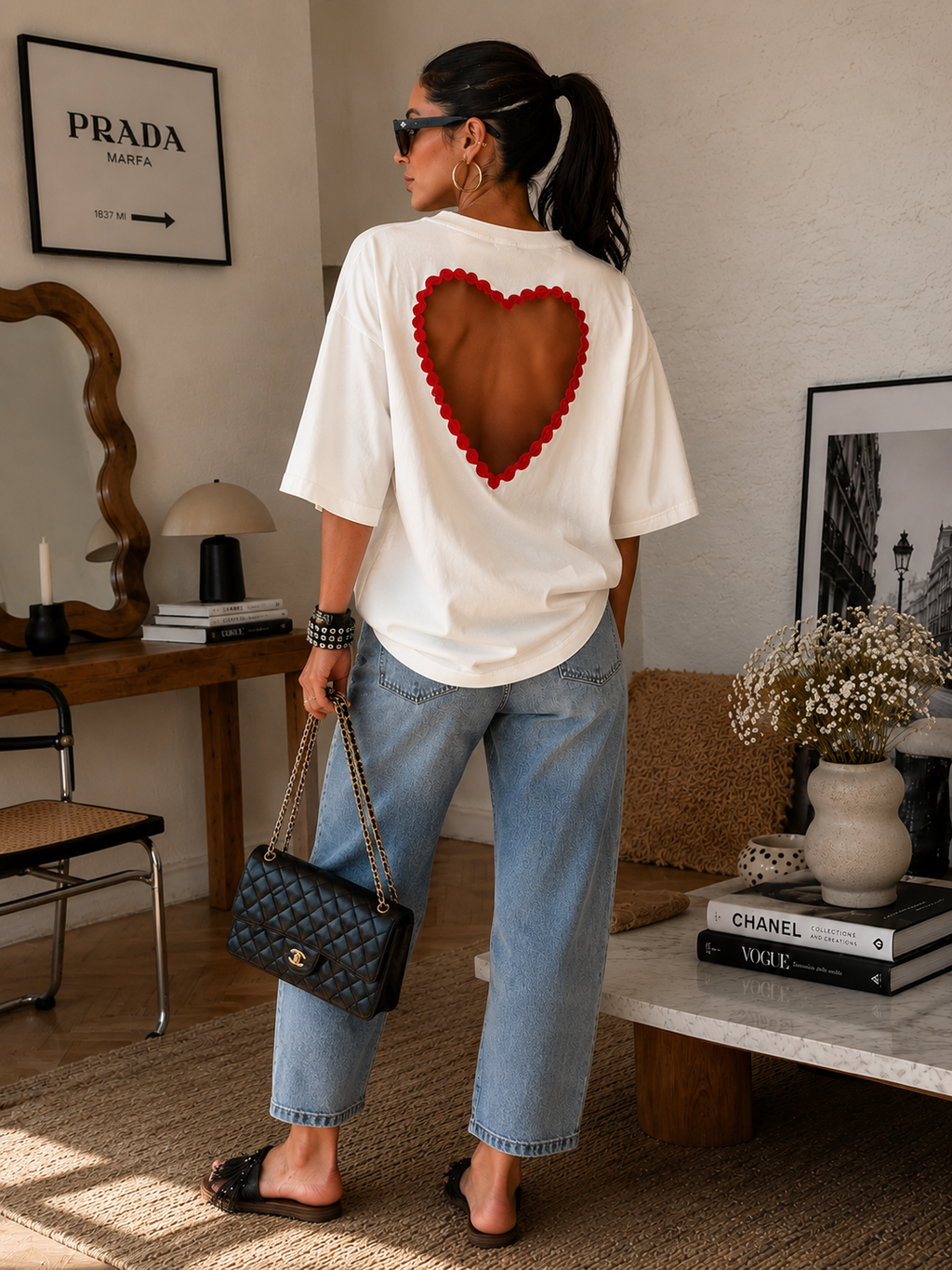 Tee-shirts« CŒUR » BLANC