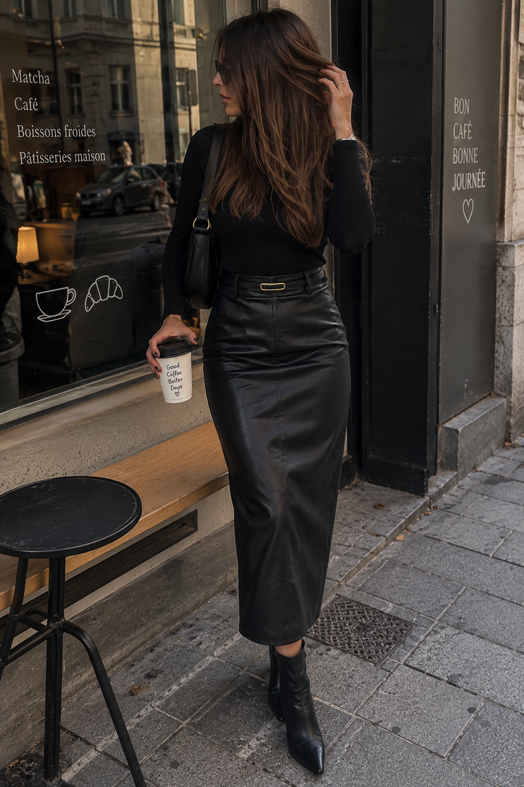 Jupe « CRAYON » NOIR