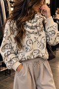 Pull Cocooning Ultra Doux avec Écharpe Assortie