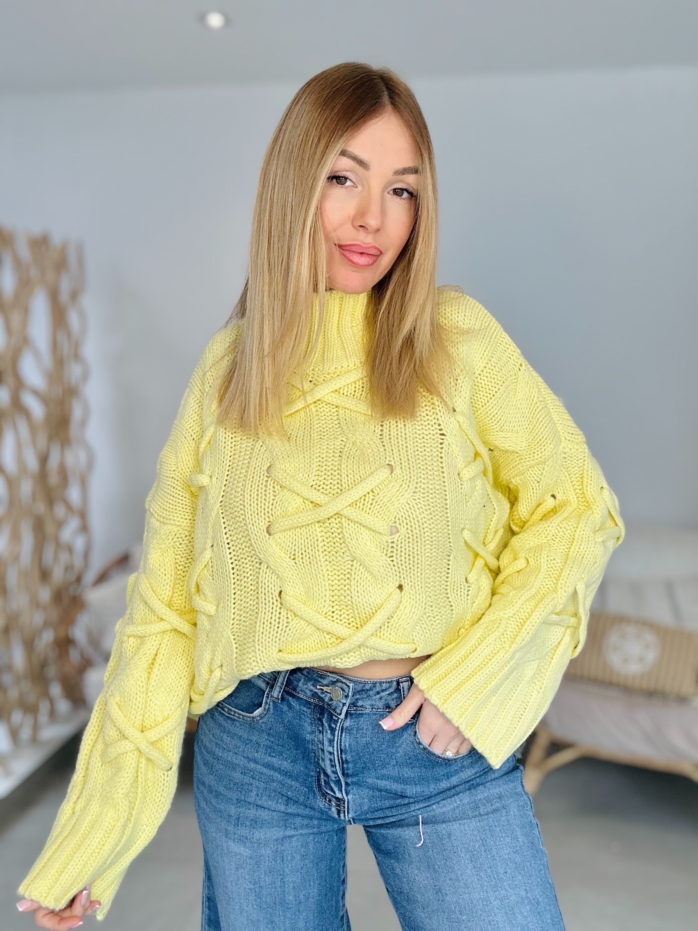 Pull « LAURIE » JAUNE