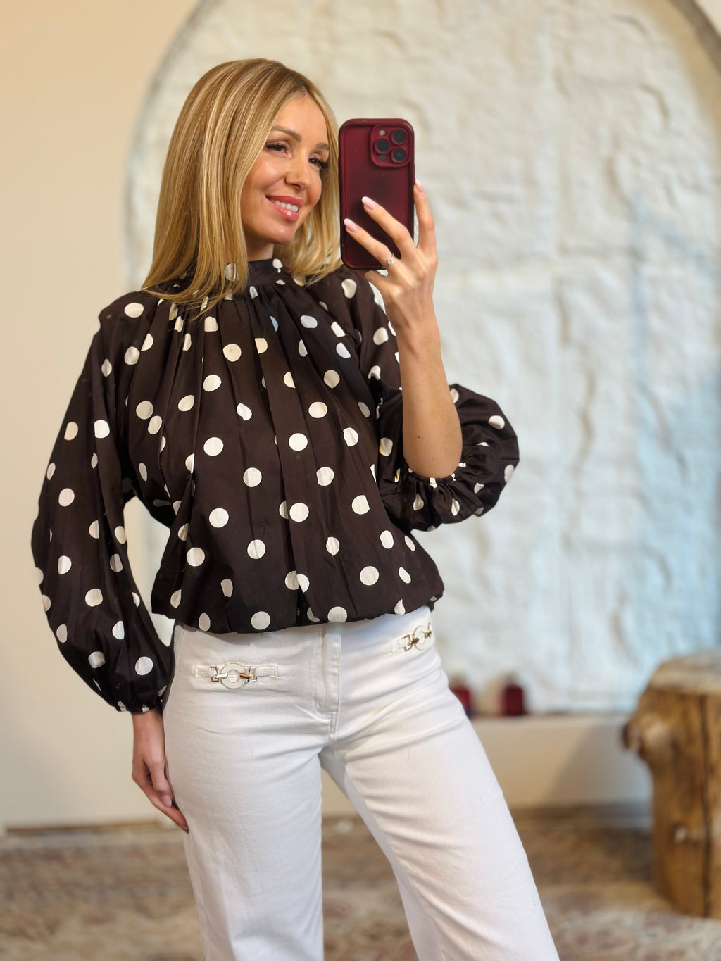 Blouse « LÉNA » CHOCO