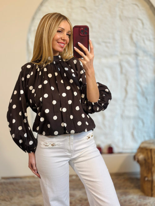 Blouse « LÉNA » CHOCO