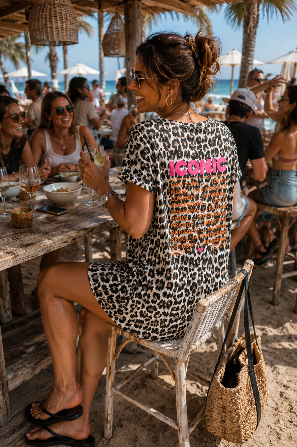 Robe « ICONIC » LEOPARD