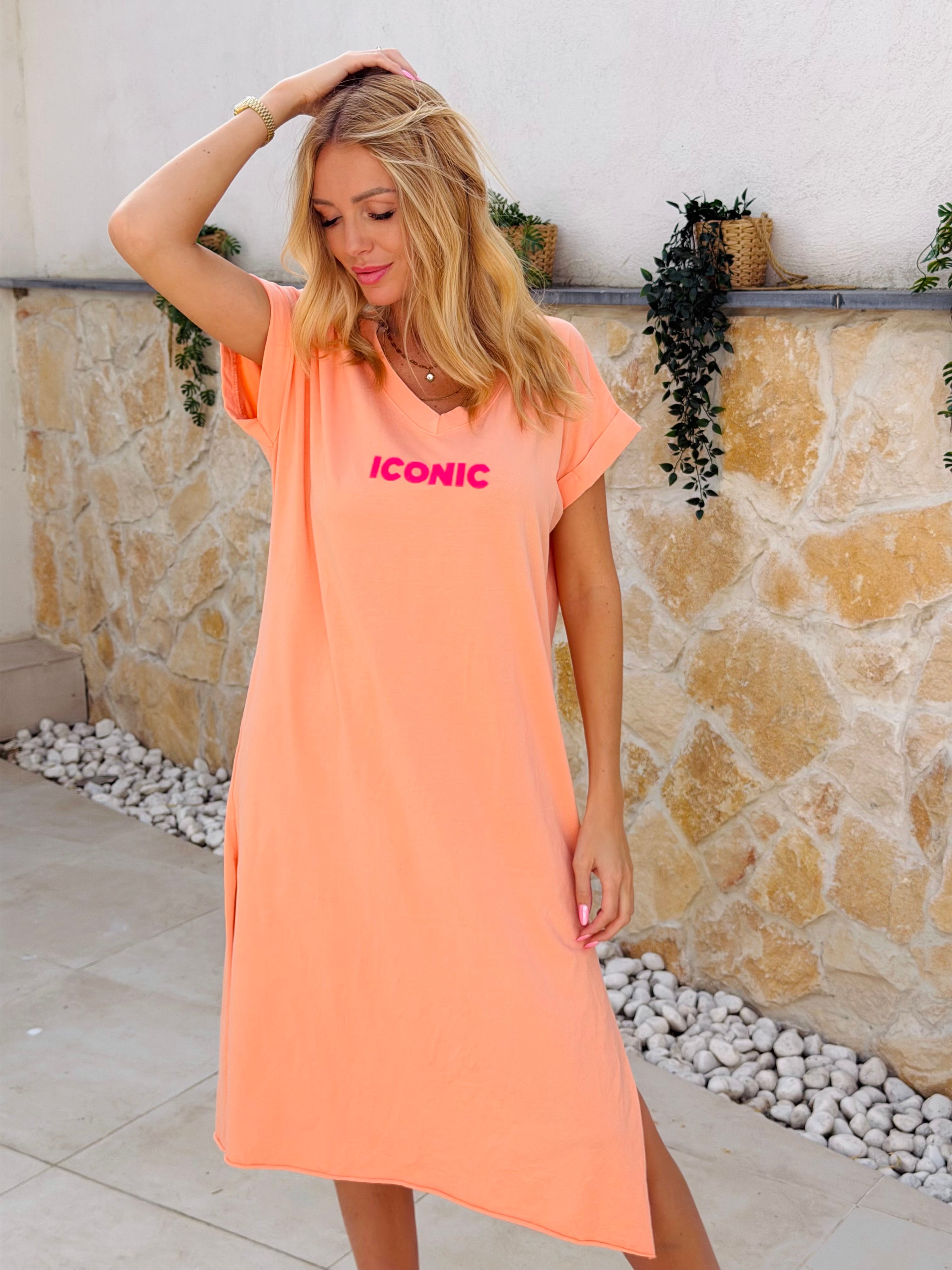 Robe « ICONIC ORANGE » LONGUE