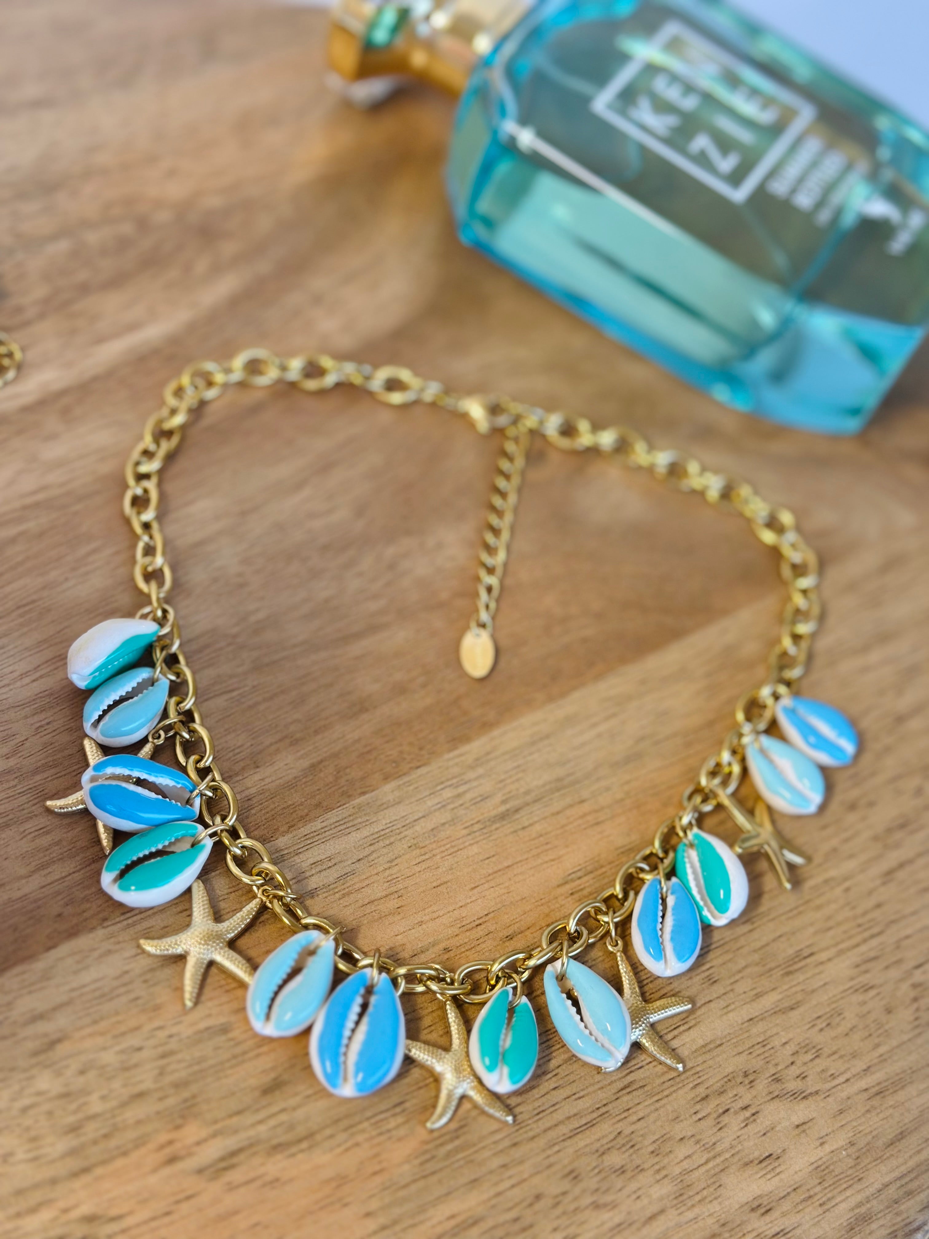 Collier « COQUILLAGES » BLEU