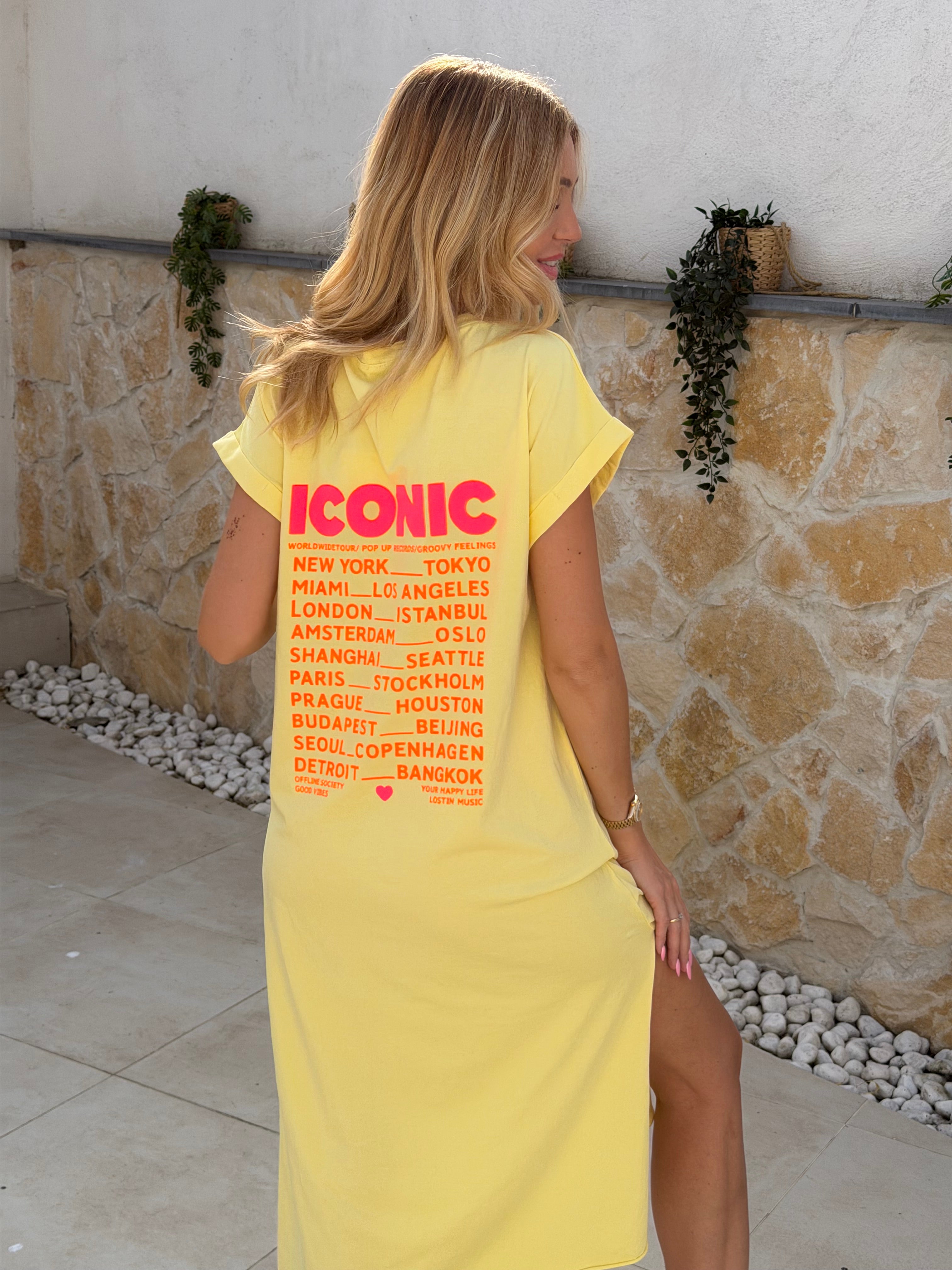 Robe « ICONIC LONGUE » JAUNE