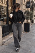 Veste « SUÉDINE » NOIR