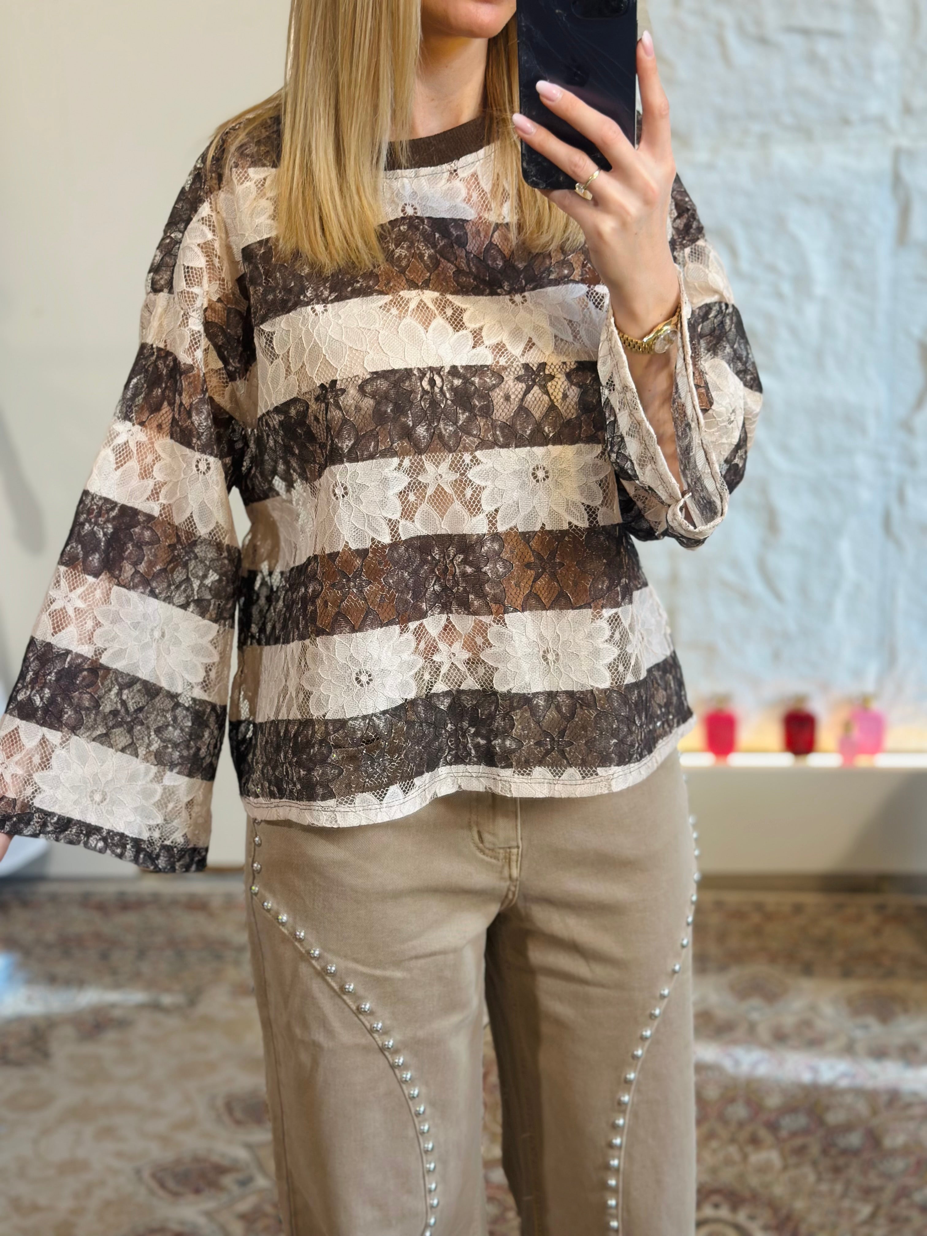 Blouse « DENTELLE » CHOCO