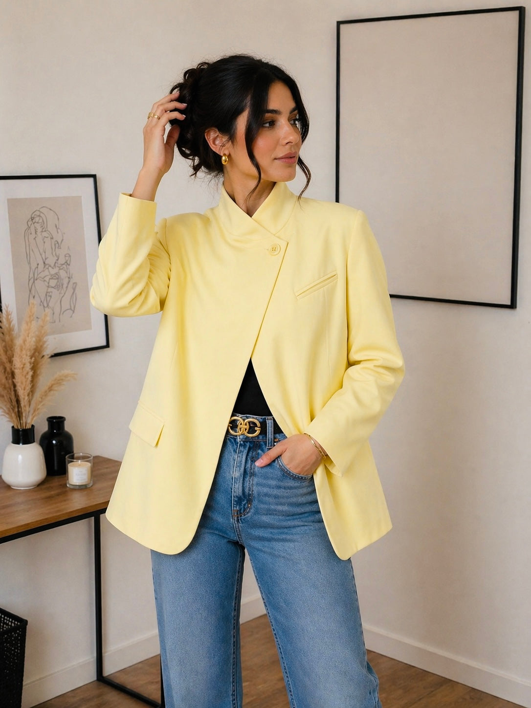 Blazer « JAUNE » ZARA