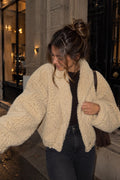 Veste courte «ÉCRUE» Teddy