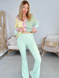 Pantalon « LICRA » VERT D’EAU