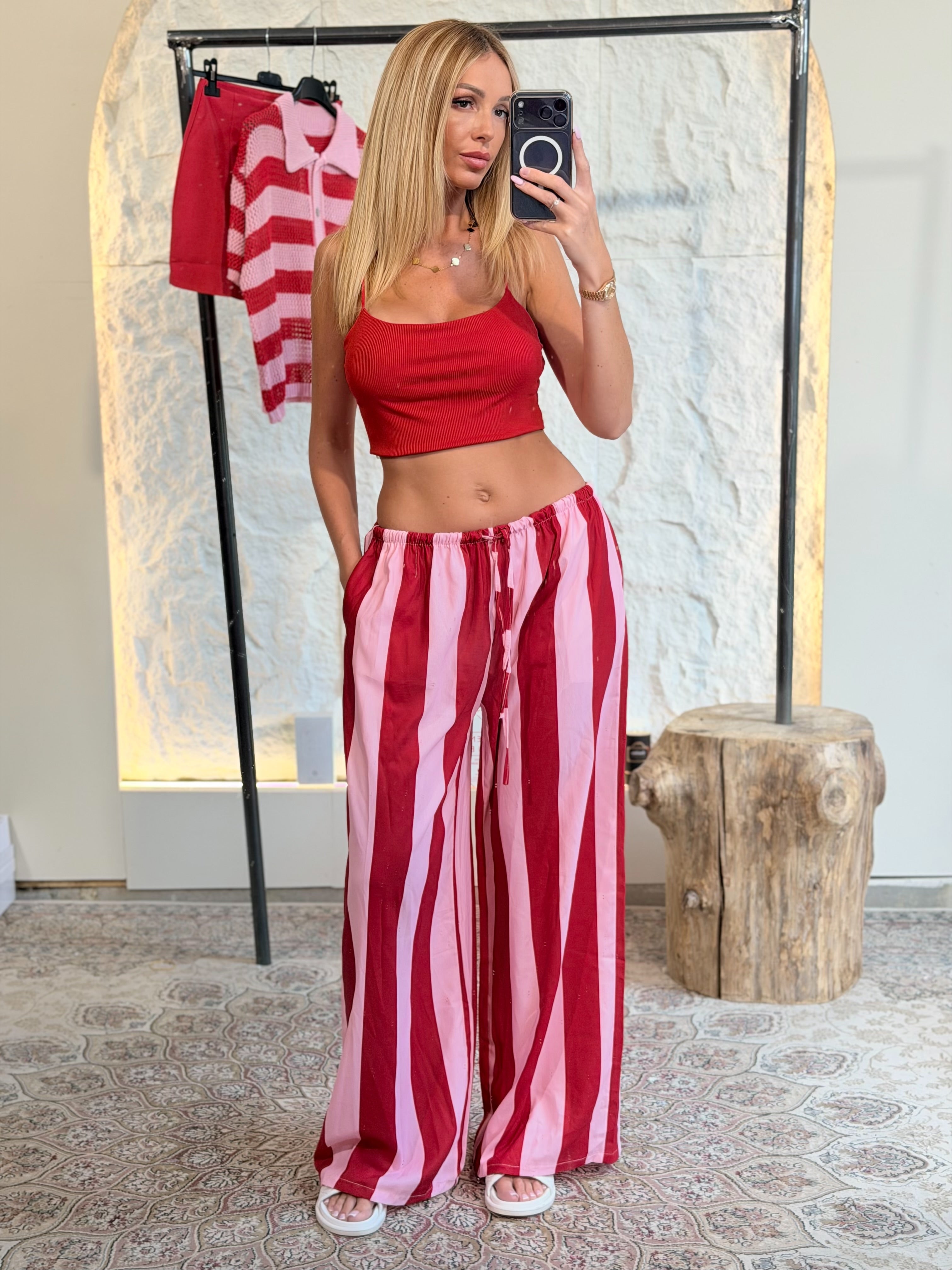 Pantalon « TONIA » ROUGE